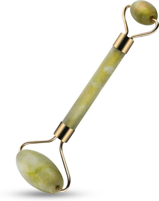 3S Com Jade Roller - Gezichtsmassage - Gezichtsroller - Premium Jade Roller - Groen