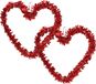 Merkloos / Sans marque Ger Import Groot Valentijnsdag decoratie hart - 2x - 35 x 28 cm - rood - folie - liefde / huwelijk thema versiering