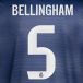 Real Madrid flocage Ligue des Champions BELLINGHAM #5 2025/26
