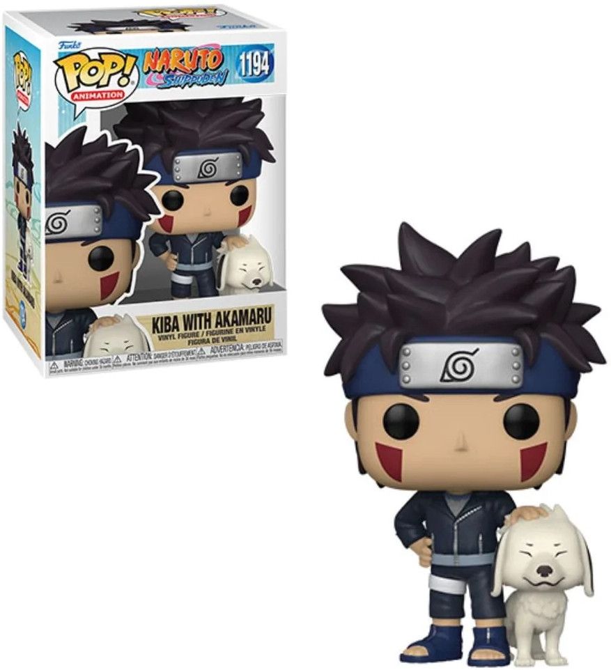 Funko Naruto Shippuden Pop Vinyl: Kiba with Akamaru - Polyester - 2022