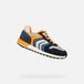 GEOX ALBEN JONGENS Sneakers - LICHTGRIJS/MARINEBLAUW - Maat 28