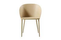 Dalis stoel voor woonkamer, kantoor, keuken, bureau, kaki van metaal, 55 x 56 x 80,5 cm