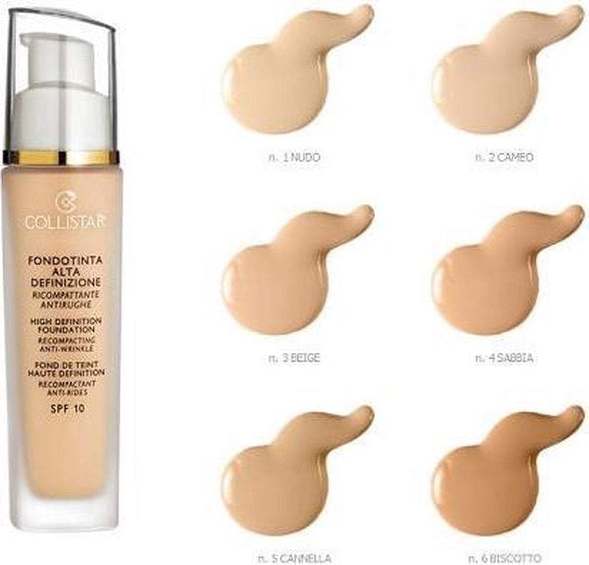 Collistar High Definition Foundation Foundation 1 st. - 001 - Nudo