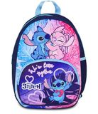 Seven Lilo & Stitch Kinderdagrugzak, blauw, voorvak met ritssluiting, tas voor drinkfles, kleuterschool en vrije tijd, meisjes, Blauw, Eén maat, Casual