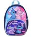 Seven Lilo & Stitch Kinderdagrugzak, blauw, voorvak met ritssluiting, tas voor drinkfles, kleuterschool en vrije tijd, meisjes, Blauw, Eén maat, Casual