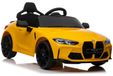 BMW M4 Voiture électrique pour enfants avec batterie, jaune