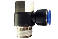 Kutlu 10416750 Pneumatik T-pièce pivotante à raccord rapide Ø 16 mm avec filetage BSPT R1/2