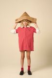 Sissy-Boy Rode denim jurk Korte mouw Ronde hals Katoen Kinderen 134/140 Rood
