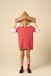 Sissy-Boy Rode denim jurk Korte mouw Ronde hals Katoen Kinderen 134/140 Rood