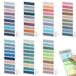 Euqvunn 1400 Pièces Marque Page Adhésif, 70 Couleurs Onglets Translucides, 7 Blocs, Sticky Note Tabs, Index Tabs Écriture & Repositionnables pour Annotation Livre, Bureau & Organisation