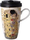 Goebel - Gustav Klimt De Kus Koffie / Thee mok Beker to go - Porselein - 500ml