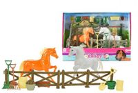 Toi-toys Kailey's Écurie Jeu 4 pièces Brun/blanc