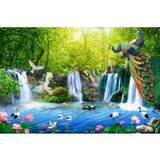 Papier peint panoramique Cascades 260 cm X 173 cm