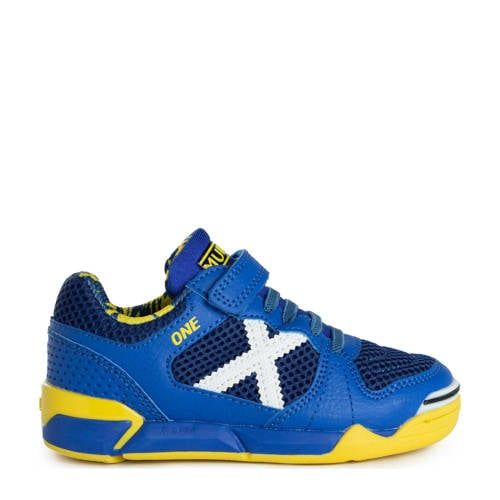 Munich One Jr. zaalvoetbalschoenen - Blauw/Geel