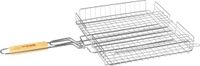 Neka BBQ/barbecue grill mand - 63 x 35 cm - Hamburgergrill - roosters voor op de barbecue