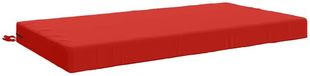 vidaXL - Zitkussen - SOEST - 100% Polyester - Rood - 120 x 60 x 10 cm