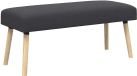 vidaXL Sofa Uni Gris Foncé 110 x 40 x 46 cm Bouclé