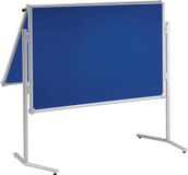 MAUL Presentatiebord MAUL pro, klapb, textiel bl., 150 x 120 cm, grijs