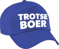 Bellatio Decorations Trotse boer pet blauw voor volwassenen - boeren baseball cap