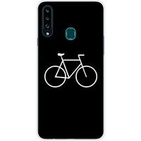 Samsung Galaxy A20s Bike hipster bedrukt siliconen hoesje