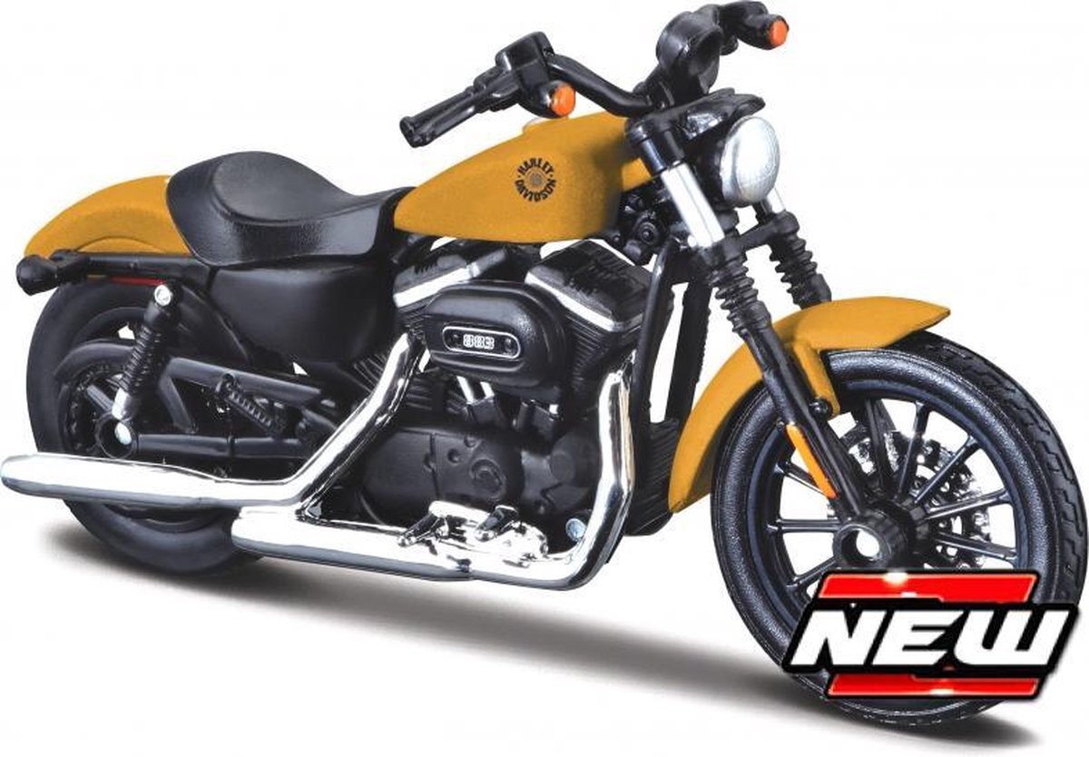 maisto Harley Davidson Sportster Iron 883 2014 Yellow/Bla