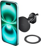 iOttie iTap 3 - Magnetische Telefoonhouder Auto Ventilatierooster - Compatibel met MagSafe / Qi2 - Geleverd met Magnetische Ring Adapter - Zwart