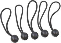 Hacom Trading B.V. Cordon élastique (5 pièces) pour remorques et tentes de réception 150 mm Noir