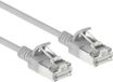 ACT Grijze 3 meter LSZH S/FTP CAT6A slimline patchkabel snagless met RJ45 connectoren DB7003