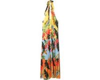 Desigual Jurk Vrouwen L Kniehoogte Korte mouw Katoen Oranje Casual Lente/Zomer