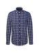 SEIDENSTICKER Chemise bleu foncé / blanc
