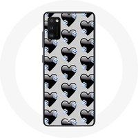 Maniacase Etui voor Oppo A16 Zwarte harten