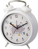 Excellent Houseware réveil enfant - blanc - hippopotame - XL - D30 cm - métal - chambre d'enfant