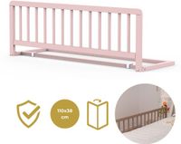 Geuther Houten Bedhekje - Bedrail - Lissi - Veiligheidshekje - 110x38cm - Roze