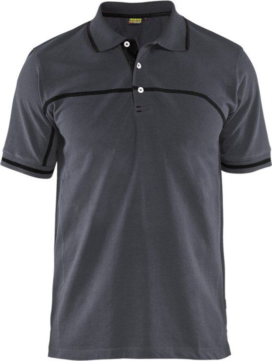 Blåkläder Poloshirt 3389-1050 - Medium Grijs/Zwart - 4XL