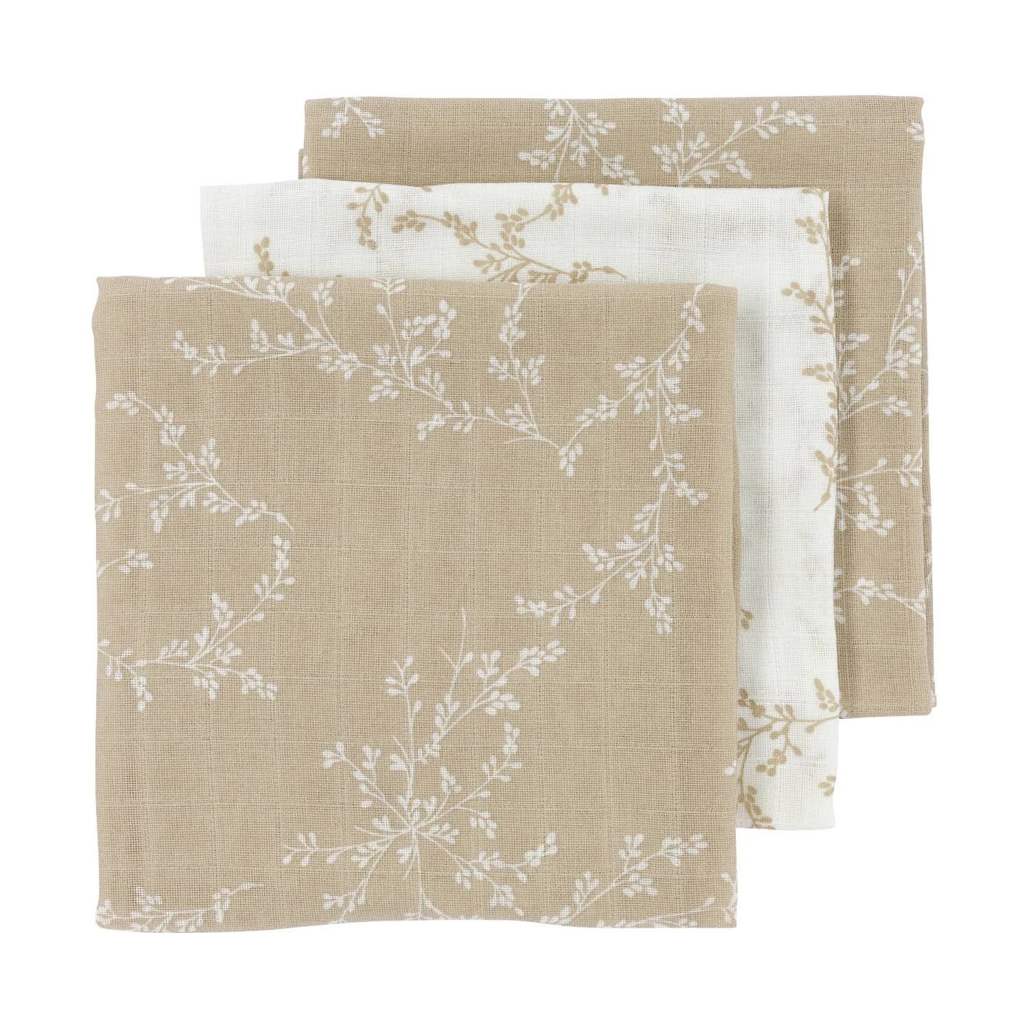 Meyco hydrofiele doek - set van 3 - Branches sand - 70x70 cm