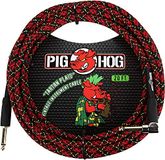 Pig Hog PCH20PLR rechtshoekige 1/4 "tot 1/4" Tartan geruite gitaarinstrumentkabel, 20 voet