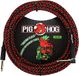 Pig Hog PCH20PLR rechtshoekige 1/4 "tot 1/4" Tartan geruite gitaarinstrumentkabel, 20 voet