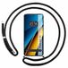 Tumundosmartphone Transparante beschermhoes voor Xiaomi Poco X6 5G, met zwart koord