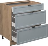Vicco Fame-Line Keukenonderkast – 80 cm Krachtige eik goud