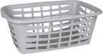 5Five Panier à linge en plastique - gris clair - 40 litres