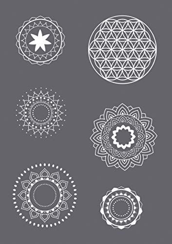 RAYHER 45133000 zeefdruksjabloon Mandala A5, 1 sjabloon + 1 rakel, SB-Btl