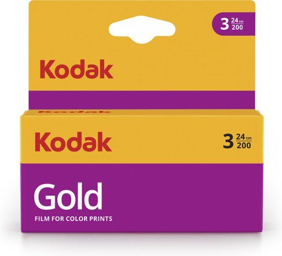 Kodak Gold 200 35mm Film - 24 Exposures - 3 Pack