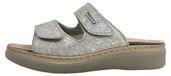 Rohde Pantolette Cuir Fermeture velcro Motif Semelle amovible Abano 5224, Taille:42 EU, Couleur:Beige