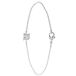Lucardi Bracelet femme avec pendentif lettre - Acier - 18 cm - Argenté