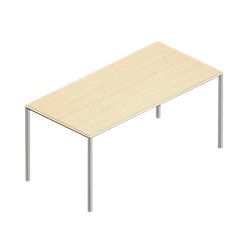 Schaffenburg Kantinetafel Domino Basic Licht kersen, aluminium 160 x 80 x 74 cm