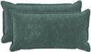 vidaXL - Taie d'oreiller - 2 pièces - BOIS - Bleu marine - 40 x 80 cm - Coton satiné
