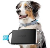 Invoxia Minitailz - GPS & Gezondheidstracker nr. 1 voor honden – waarschuwingen tegen ontsnapping, ademhalingsscan – locatie van echte tijd, zone en virtuele omheining – mini-tracker op halsband – 1 jaar abonnement inbegrepen