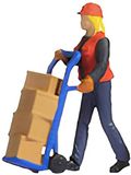 NOCH Tiny Scènes "Lagerwerk", Scènes voor de modelspoorweg, realistische scènes voor H0, handgekleurd