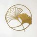 Elegant gouden decoratief metalen wandaccessoire, 49 x 49 cm, 100% staal, 2 mm dik, lichtgewicht en stijlvol accent voor moderne woondecoratie