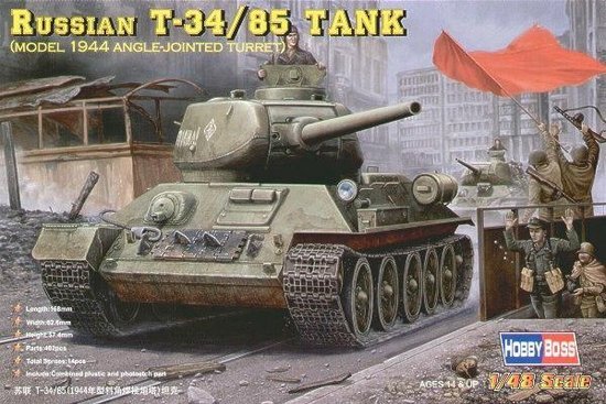 Hobbyboss 84809 modelbouwset Russiant-34/85 (1944 hoek-jointed turret) tank